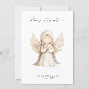 Minimalista Angel Script Feliz Navidad