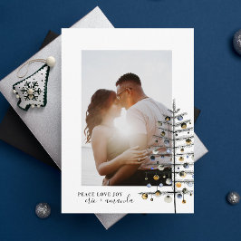 Minimalista árbol de Navidad Paz Amo Joy Foto