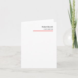 Minimalista Blanco Rojo Moderno