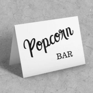 Minimalista Buffet Comida Popcorn Bar tienda de ca