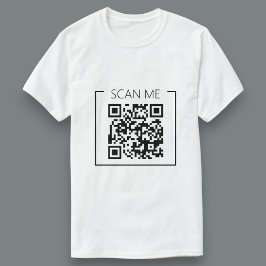 Minimalista Camiseta de Negocios Escanearme Código