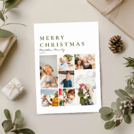 Minimalista Collage de fotos moderno Feliz Navidad