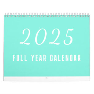 Minimalista de calendario simple 2025