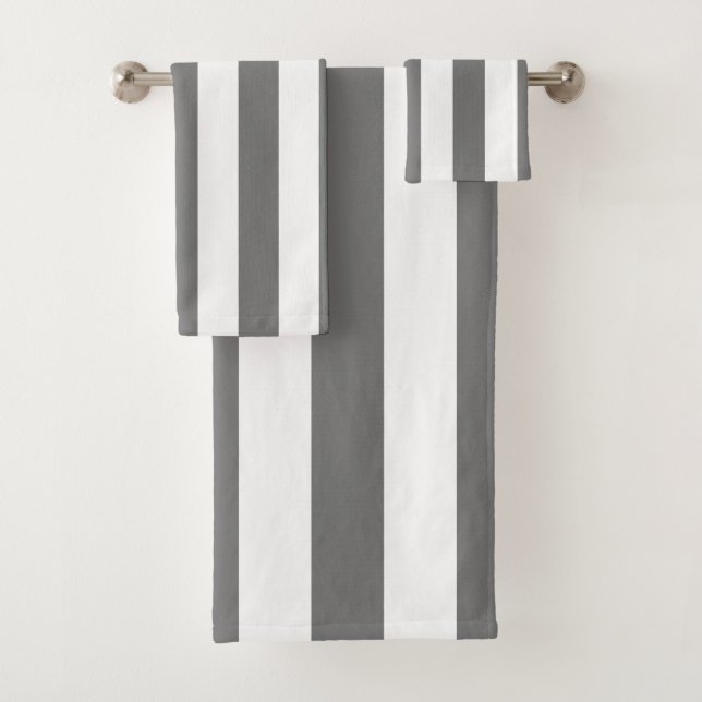 Minimalista de franjas modernas en gris y blanco (In situ)