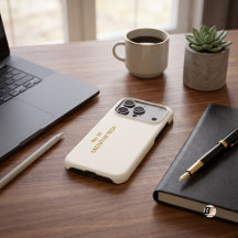Minimalista de tecnología ejecutiva texto crema do