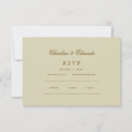 Minimalista Elegante | Sitio web de RSVP y código 
