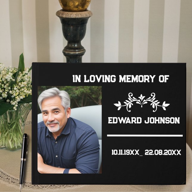 Minimalista en el libro de invitados de funerales  (Subido por el creador)
