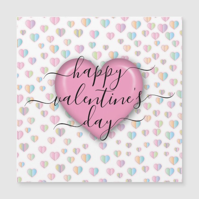 Minimalista Feliz Día de San Valentín (Anverso)