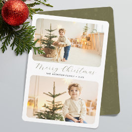 Minimalista Feliz Navidad Moderna 2 fotos