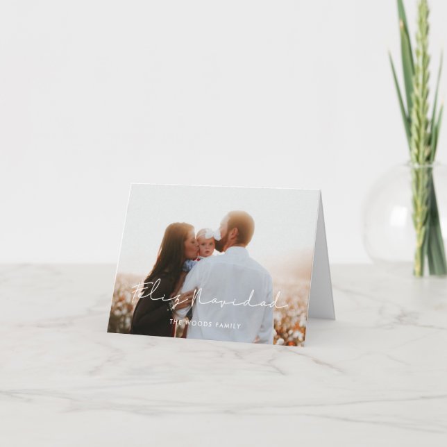 Minimalista foto de Feliz Navidad (Anverso)