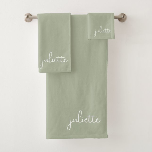 Minimalista Jade Sage Personalizado (In situ)
