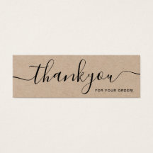 Minimalista Kraft Rústico Gracias por Insertar