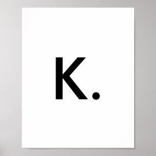 Minimalista la impresión inicial del tipo de letra