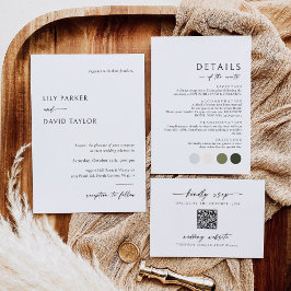 Minimalista La Tarjeta De Alojamiento De Informaci