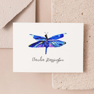 Minimalista libélula azul Elegante Naturaleza insp