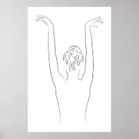 Minimalista línea de arte mujer cuerpo Ilustracion