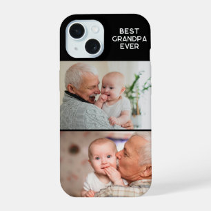 Minimalista Mejor Abuelo 2 Foto Negro