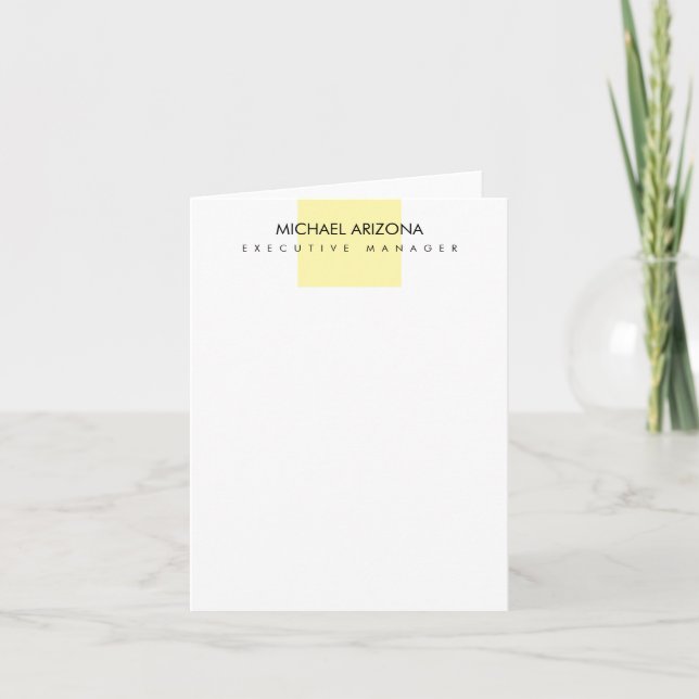 Minimalista Moderna Simple Llana (Anverso)