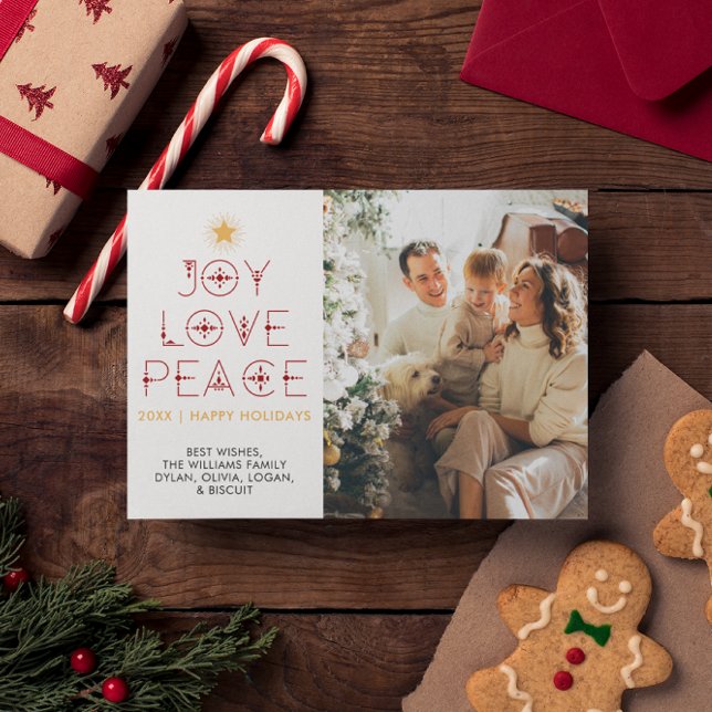 Minimalista moderno 1 tarjeta de Navidades de vaca (Subido por el creador)