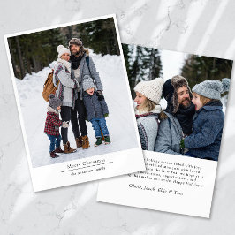 Minimalista moderno 2 foto Feliz Navidad