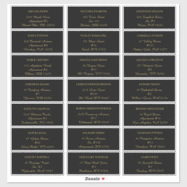 Minimalista moderno | Etiqueta de dirección de inv