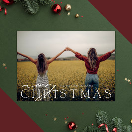 Minimalista moderno feliz NAVIDAD Una foto