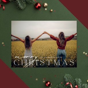 Minimalista moderno feliz NAVIDAD Una foto