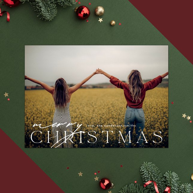 Minimalista moderno feliz NAVIDAD Una foto (Subido por el creador)