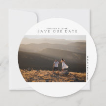 Minimalista moderno | Guardar nuestra tarjeta foto