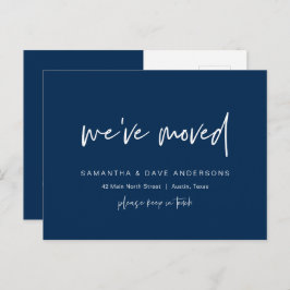Minimalista moderno, nos hemos movido, Invitación