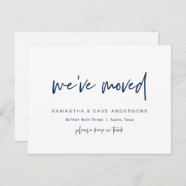 Minimalista moderno, nos hemos movido, Invitación