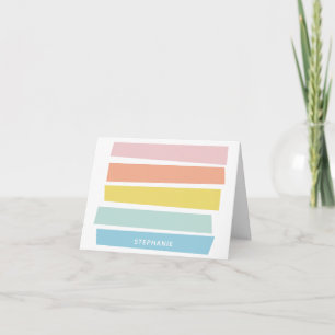Minimalista moderno rayado a rayas personalizado
