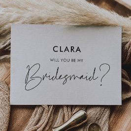 Minimalista moderno ¿Serás mi tarjeta de novia?