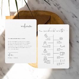 Minimalista Moderno | Tarjeta de Bienvenida para B