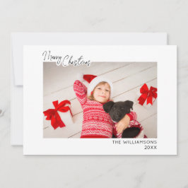 Minimalista Navidad Familiar con Letra Script
