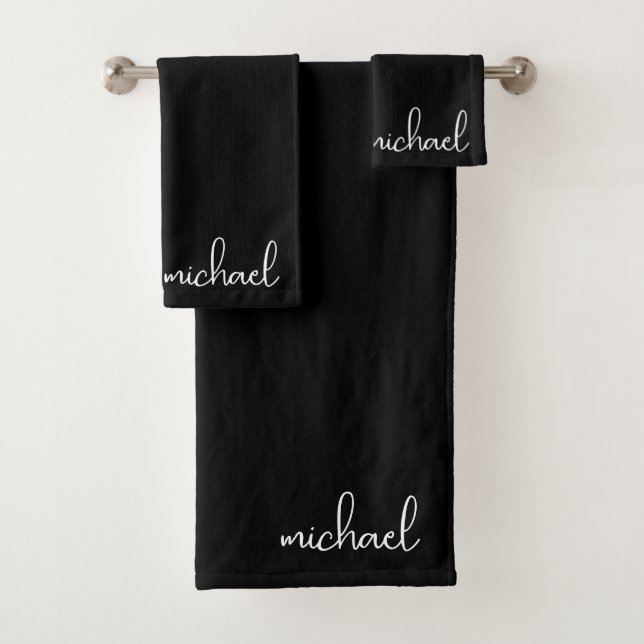Minimalista Personalizado Negro (In situ)
