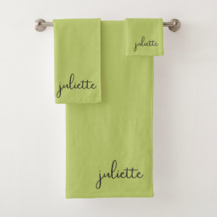 Minimalista Personalizado Verde Wasabi
