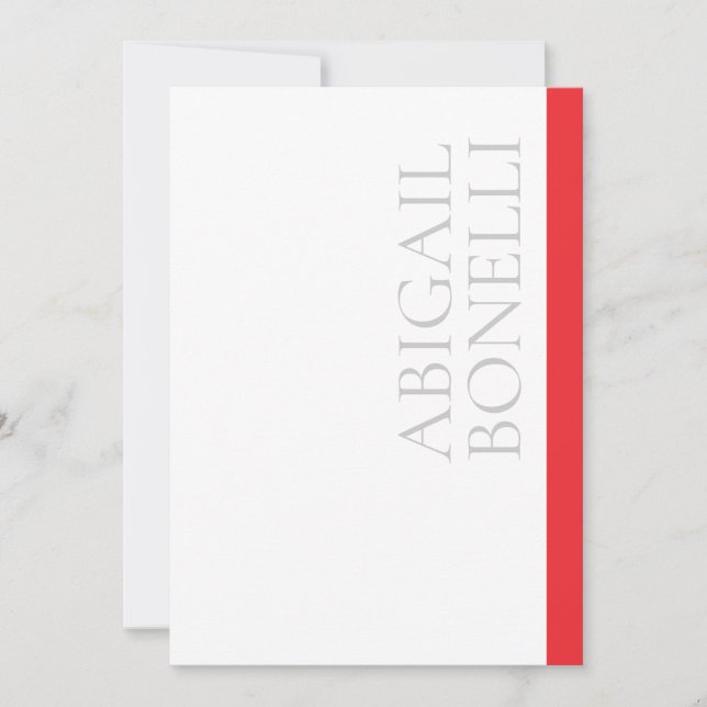 Minimalista profesional audaz moderno gris rojo bl (Anverso)