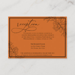 Minimalista recepción moderna de boda Terracota