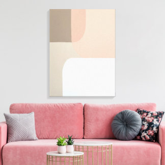 Minimalista Resumen Arte Neutral Canvas estiradas