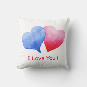 Minimalista romántico te amo Cojín decorativo