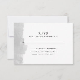 Minimalista RSVP de color gris moderno