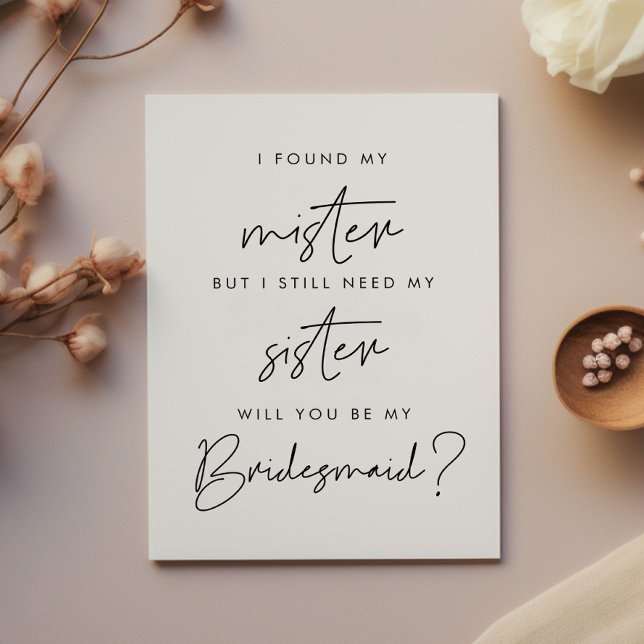 Minimalista ¿Serás mi tarjeta de novia? (Subido por el creador)