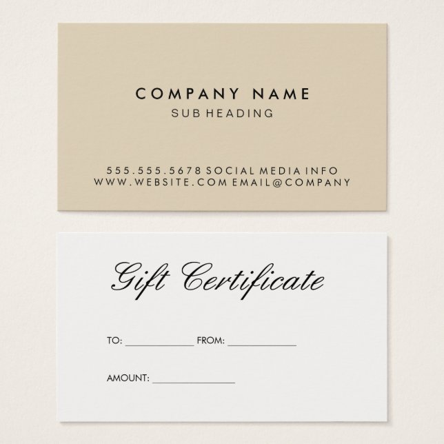 Minimalista simple (Anverso y reverso)