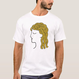 Minimalista Spagetti Hair Graciosa Camiseta de Ama