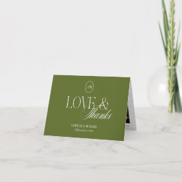 Minimalista Tarjeta de Agradecimiento de Boda Pleg