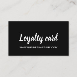 Minimalista tarjeta de fidelidad moderna