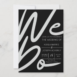 Minimalista Tarjeta de invitación de boda