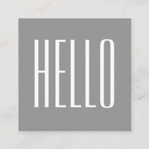 Minimalista tarjeta de visita moderna gris