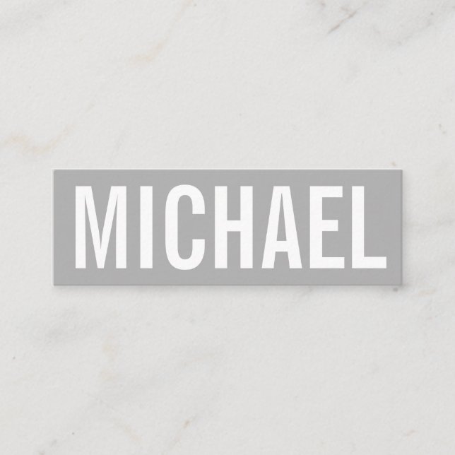 Minimalista tarjeta profesional de presentación mo (Anverso)